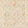 Antique Vintage style botanical pink floral roses background