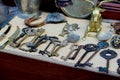 Vintage keys found in the sea, handmade
