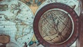 Antique Vintage World Globe Model Photos Royalty Free Stock Photo