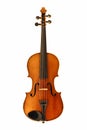Antique violin isolated on white Royalty Free Stock Photo