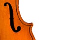 Antique Violin on white Royalty Free Stock Photo