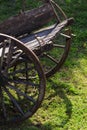 Antique wagon left outdoors abandoned ruined Royalty Free Stock Photo