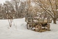 Antique Wagon in Rural America Royalty Free Stock Photo