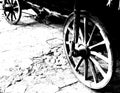 Antique Wagon Wheels Royalty Free Stock Photo