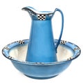 Antique Wash Basin and Water Jug Isolated Royalty Free Stock Photo