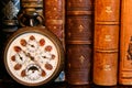 Antique watch with antique books Royalty Free Stock Photo