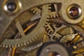 Antique watch mechanism Royalty Free Stock Photo