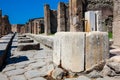 Water fountain on the streets of the ancient city of Pompeii Royalty Free Stock Photo