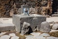 Water fountain on the streets of the ancient city of Pompeii Royalty Free Stock Photo