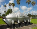 Antique water management machinery on display in florida Royalty Free Stock Photo