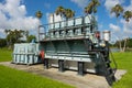 Antique water management machinery on display in florida Royalty Free Stock Photo