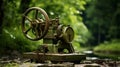 Antique water pump with traditional crank Royalty Free Stock Photo