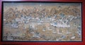 Antique Whampoa Map Painting Unglazed Gouache Ancient Watercolor Art Landscape Print Ships Coastline Territory