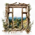 Old Window In An Abandoned House Royalty Free Stock Photo