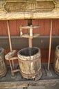 Antique Wine Press Royalty Free Stock Photo
