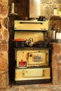 Antique wood fire stove and oven