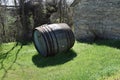 Antique wooden barrels Royalty Free Stock Photo