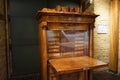 Antique wooden bureau, secretaire, chest of drawers, located in the Spandau Citadel fortress.