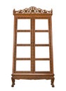 Antique wooden cabinet  on white Royalty Free Stock Photo