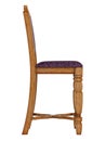 Antique wooden chair Royalty Free Stock Photo