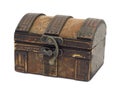 Antique wooden chest Royalty Free Stock Photo