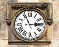 Antique wooden clock Royalty Free Stock Photo