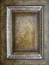 Antique door panel, wooden square panel finished with antique green crackle paint and silver border
