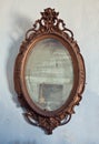 Antique wooden frame Royalty Free Stock Photo