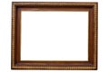 Antique wooden frame Royalty Free Stock Photo