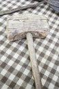 Antique wooden hammer