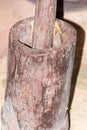 Antique wooden pounder