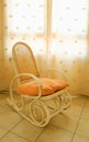 Antique wooden rocking chair Royalty Free Stock Photo