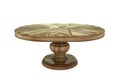 antique wooden round table Royalty Free Stock Photo