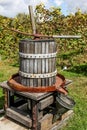 Antique wooden wine press Royalty Free Stock Photo