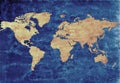 Antique world map Royalty Free Stock Photo