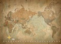 Antique world map Royalty Free Stock Photo