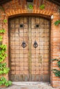 Antique wrought iron door