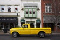 antique Yellow Pickup Truck in Franklin