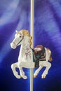 Antiqued Carousel Horse Royalty Free Stock Photo