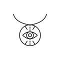 antiques, amulet icon. Simple line, outline vector elements of archeology for ui and ux, website or mobile application