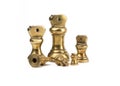 Antiques brass imperial weights Royalty Free Stock Photo