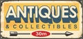 Antiques and collectibles vintage store sign