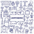 Antiques Doodle Set