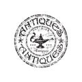 Antiques grunge rubber stamp Royalty Free Stock Photo
