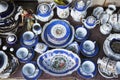 Antiques Of The Nineteenth Century For Sale On A Flea Market In Tbilisi
