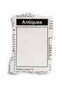 Antiques Sale ad Royalty Free Stock Photo