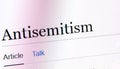 Antisemitism Royalty Free Stock Photo