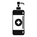 Antiseptic hand wash icon, simple style