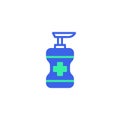 Antiseptic sanitizer bottle icon vector