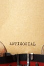 Antisocial word view